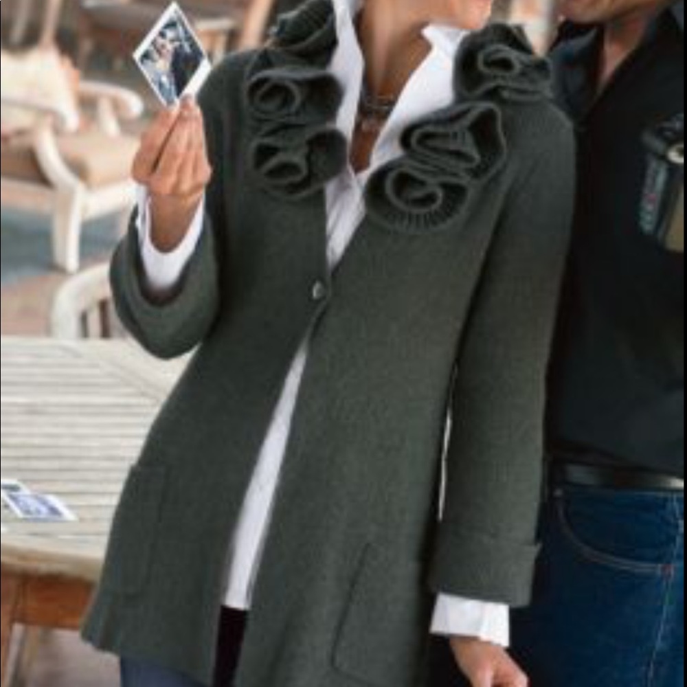 Soft surroundings rosette cardigan sweater…